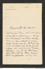Nachlass Franz Steindachner, Brief von Grigore Antipa an Franz Steindachner (14.10.1913), Inv.Nr. 13.07, Seite 1